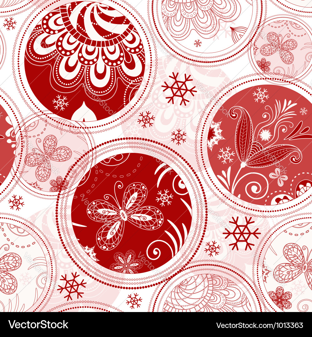 Winter Snowflake Pattern Vector Image