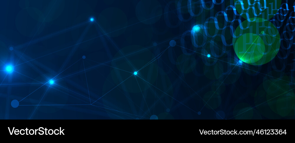 Artificial intelligence technology web background Artificial intelligence technology web background vector image