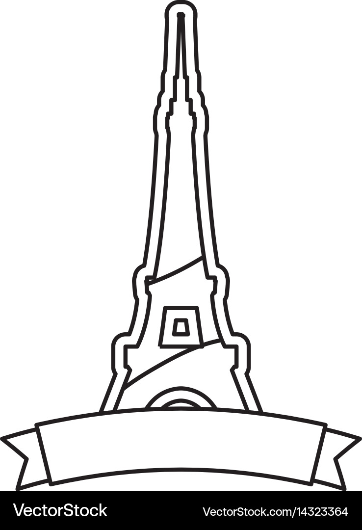Eiffel tower architecture Vector Image