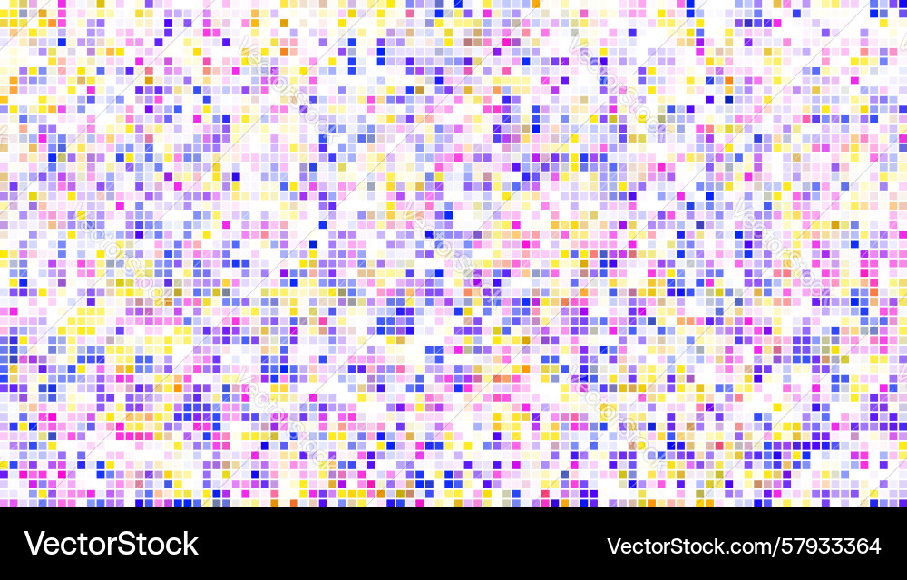 Random pattern of small colorful squares vector image