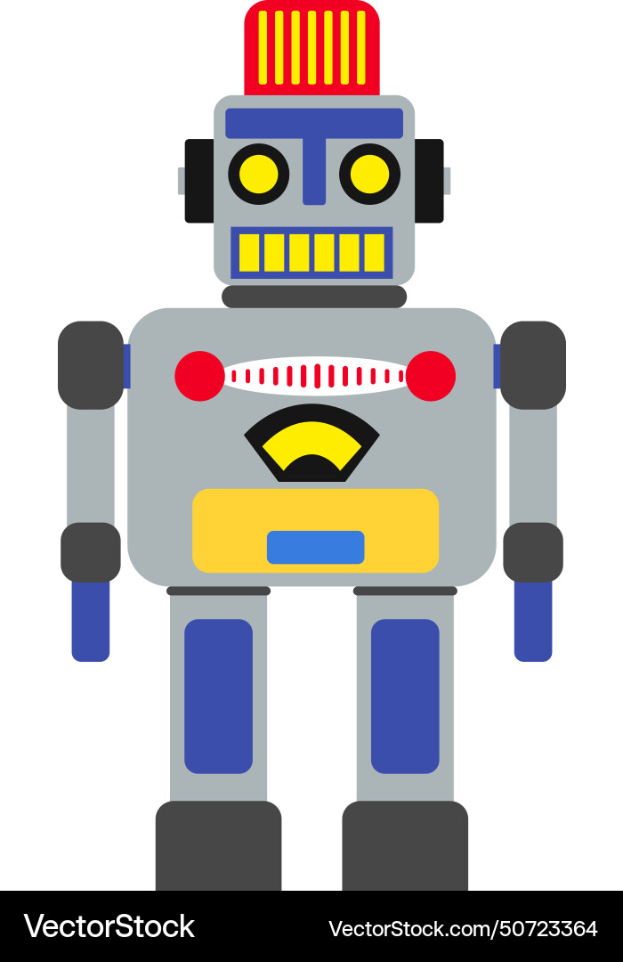 Robot icon in flat style Vector Image