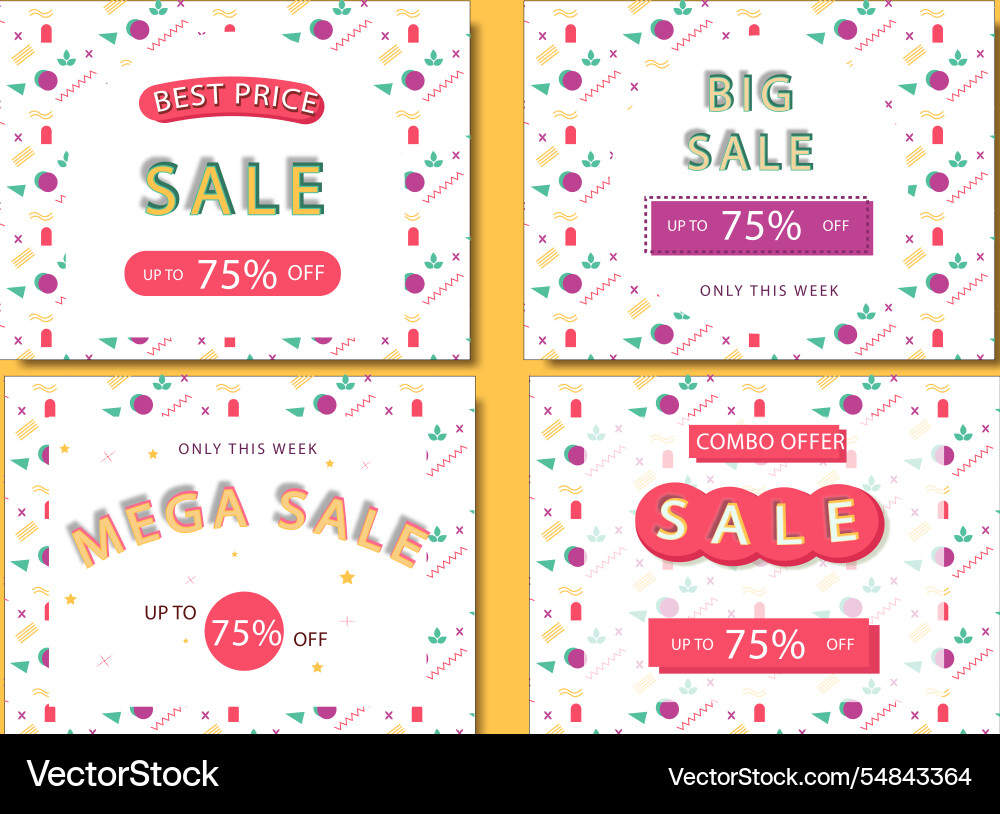Set of frame for web banner background frames Set of frame for web banner background frames vector image