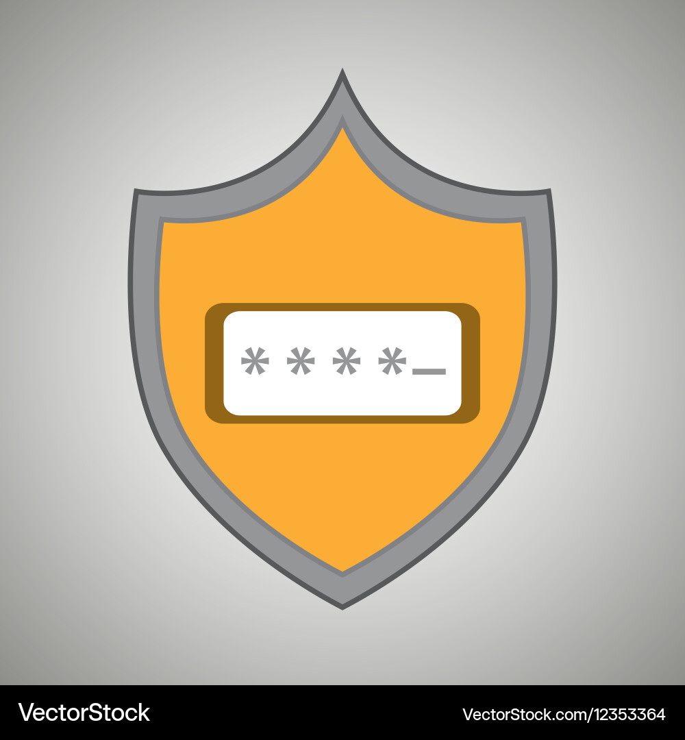 Symbol password secure data vector image