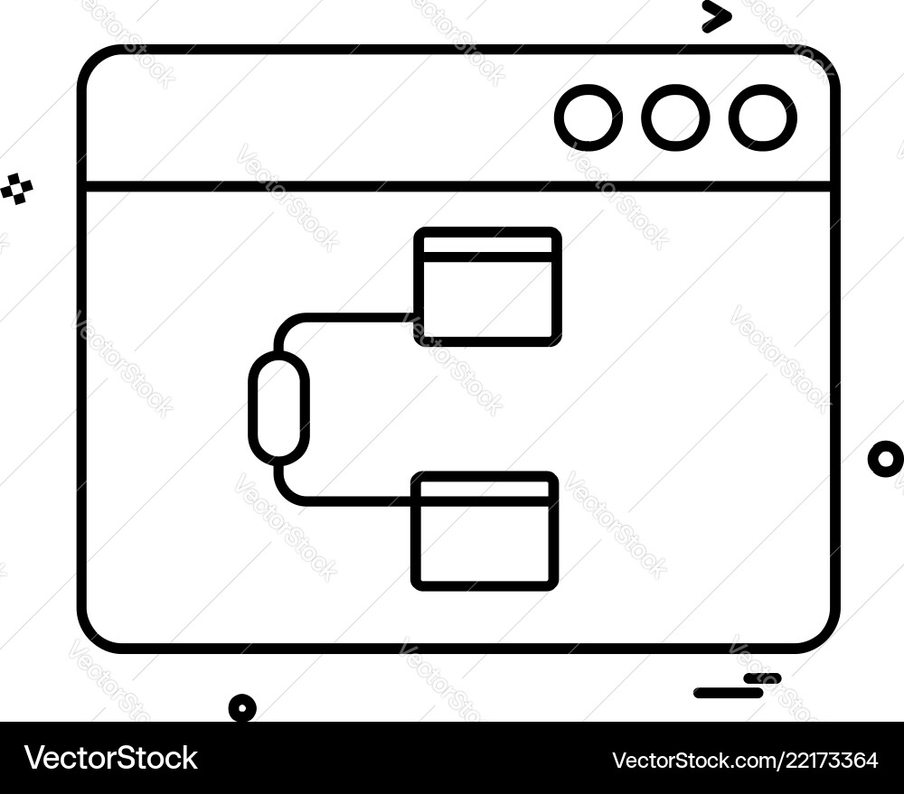 Web layout icon design Web layout icon design vector image