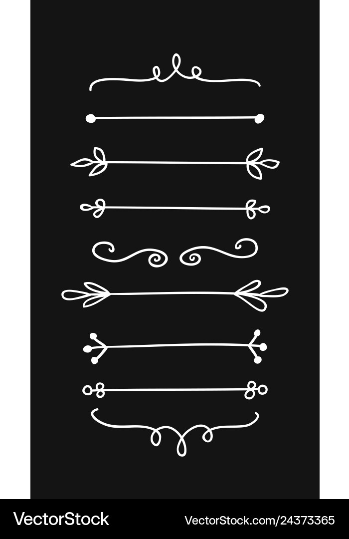 Hand drawn set of objects for design use white Hand drawn set of objects for design use white vector image