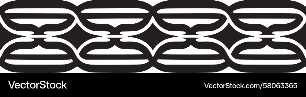 Interlocking Chain Pattern Vector Image
