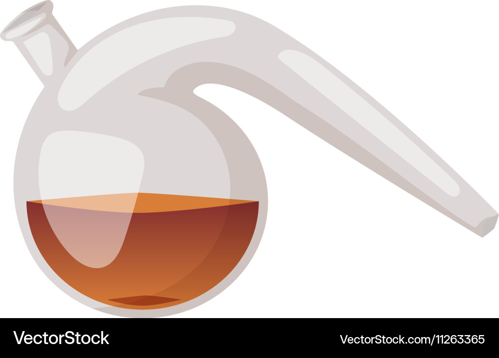 Lab flask isolated vector image