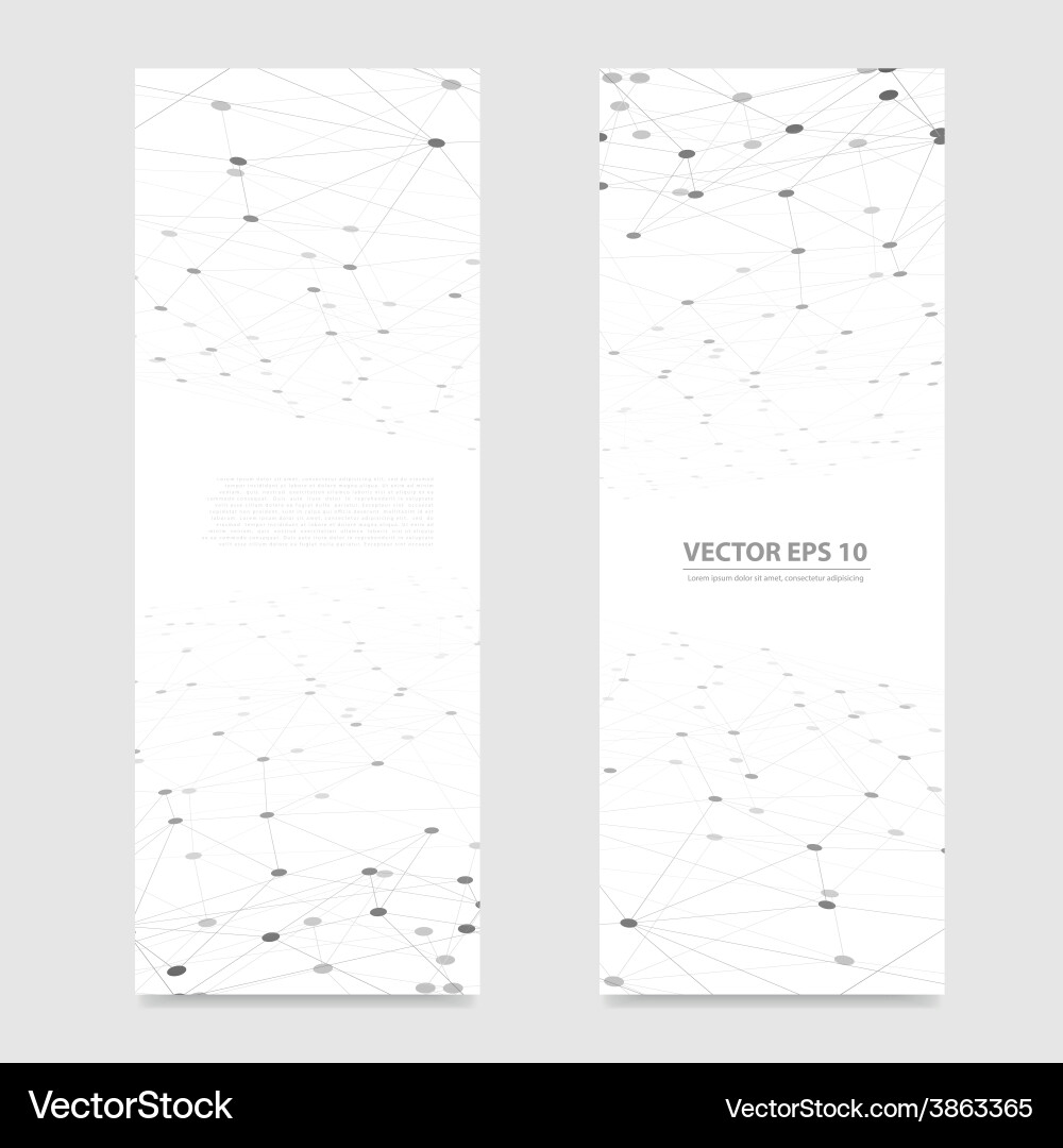 Network background abstract polygon Vector Image