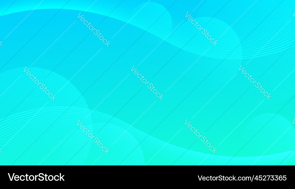 Wavy lines background combined with circle shapes vector image