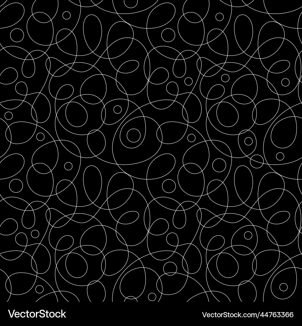 Abstract seamless pattern with rounded ornament vector image