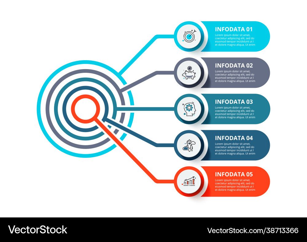 Business Flowchart - Data Visualization vector image