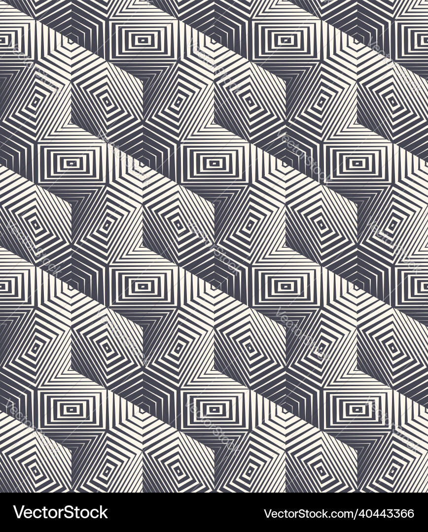 Geometric Cube Pattern vector image