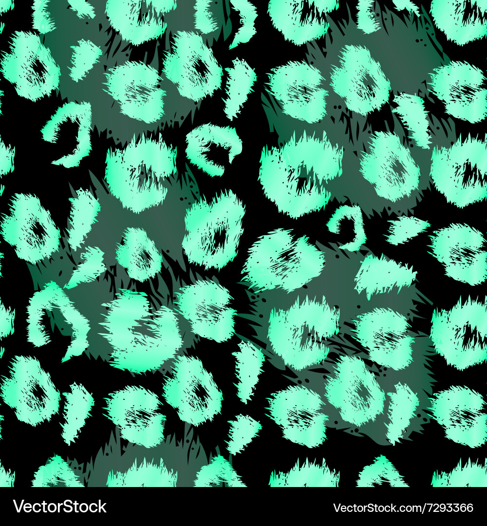Leopard print pattern repeating seamless vector image