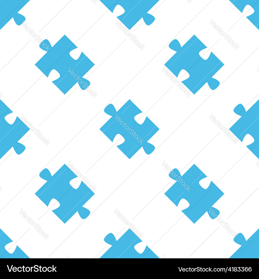 Puzzle seamless pattern vector image