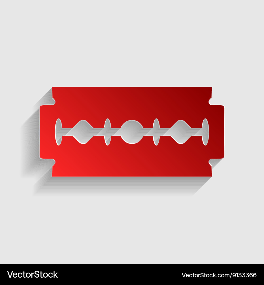 Razor blade sign Royalty Free Vector Image - VectorStock