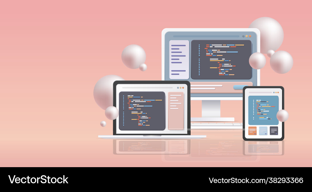 Web Development Programmierer Engineering Codierung Web Development Programmierer Engineering Codierung vektorbild