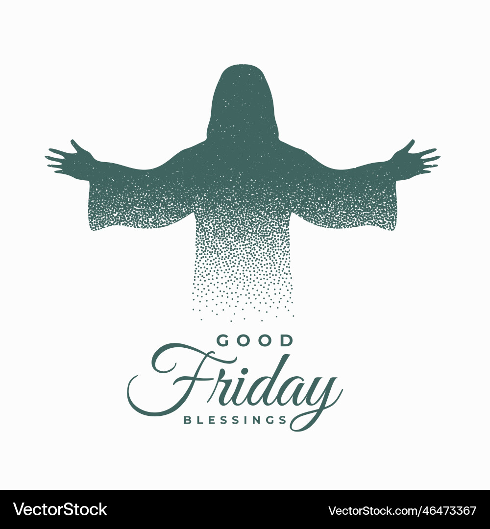 Creative good friday background with particle Vector Image