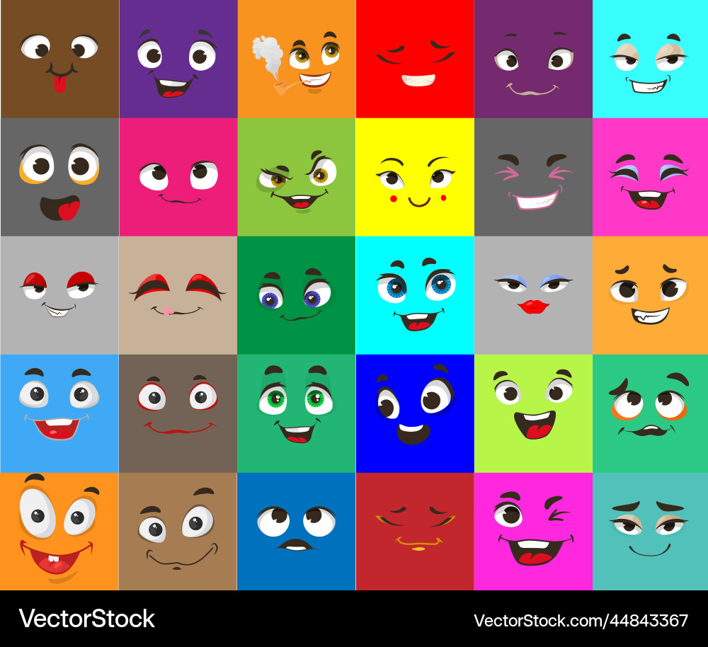 Emoji set emoticon with bad good feelings Emoji set emoticon with bad good feelings vector image