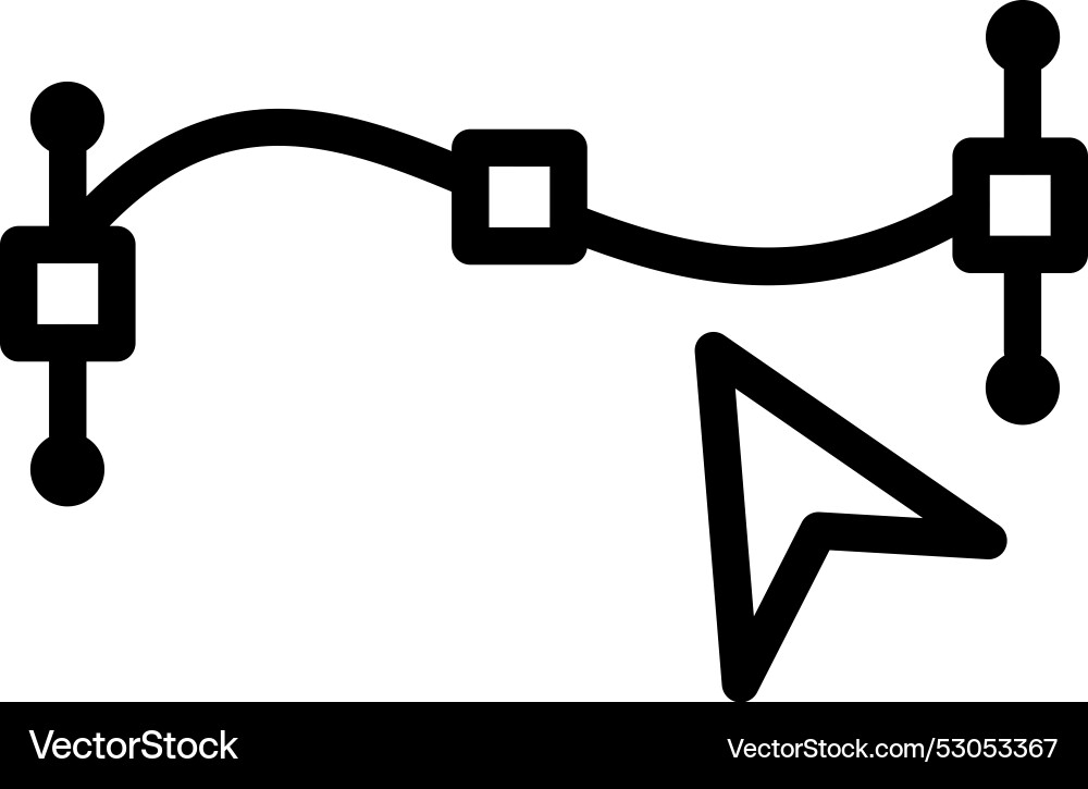 Path point icon design Vector Image