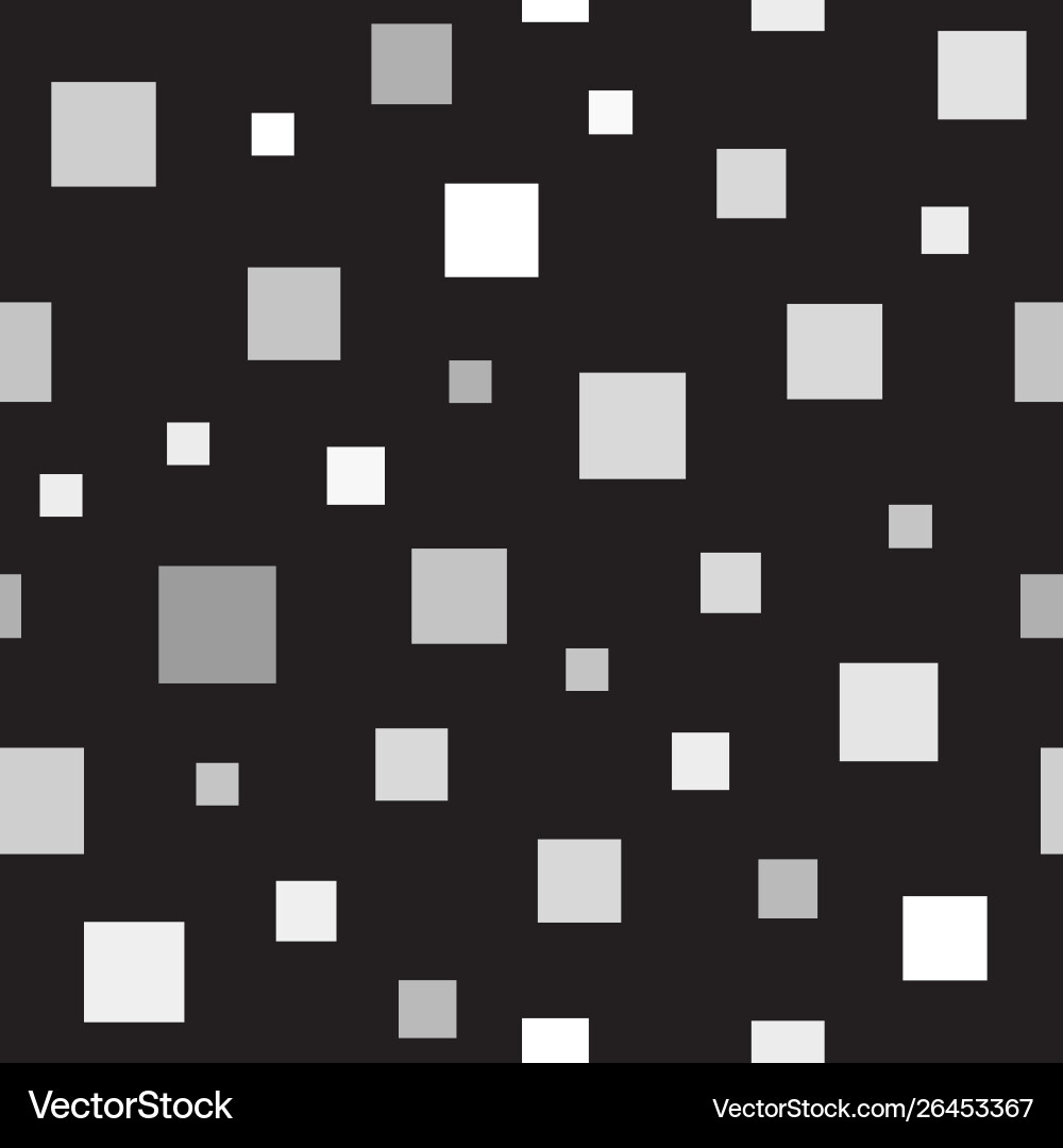 Square random pattern seamless background vector image