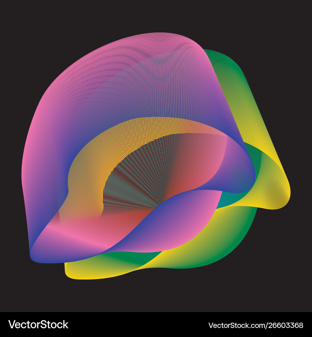 Abstract linear colorful background vector image
