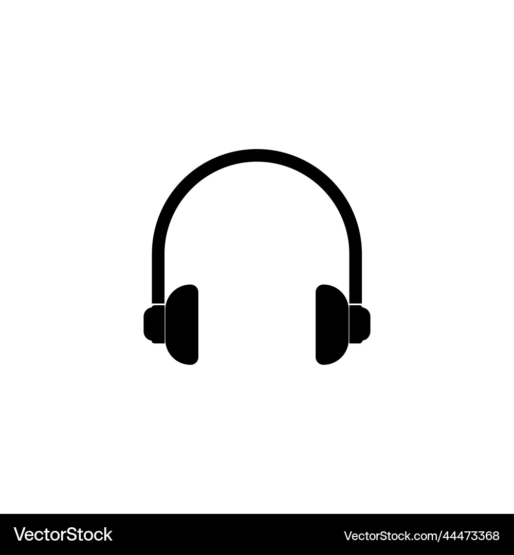 Headset logo icon (44473368) – Royalty-Free Vector | VectorStock