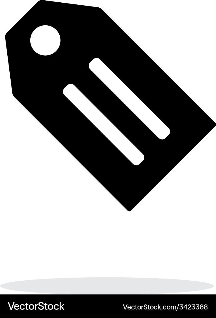 Label simple icon on white background Vector Image