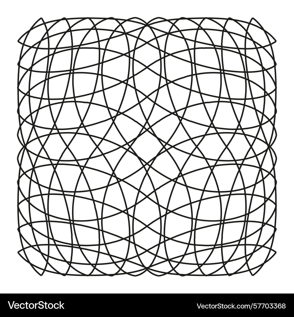 Overlapping circles pattern geometric oval Overlapping circles pattern geometric oval vector image