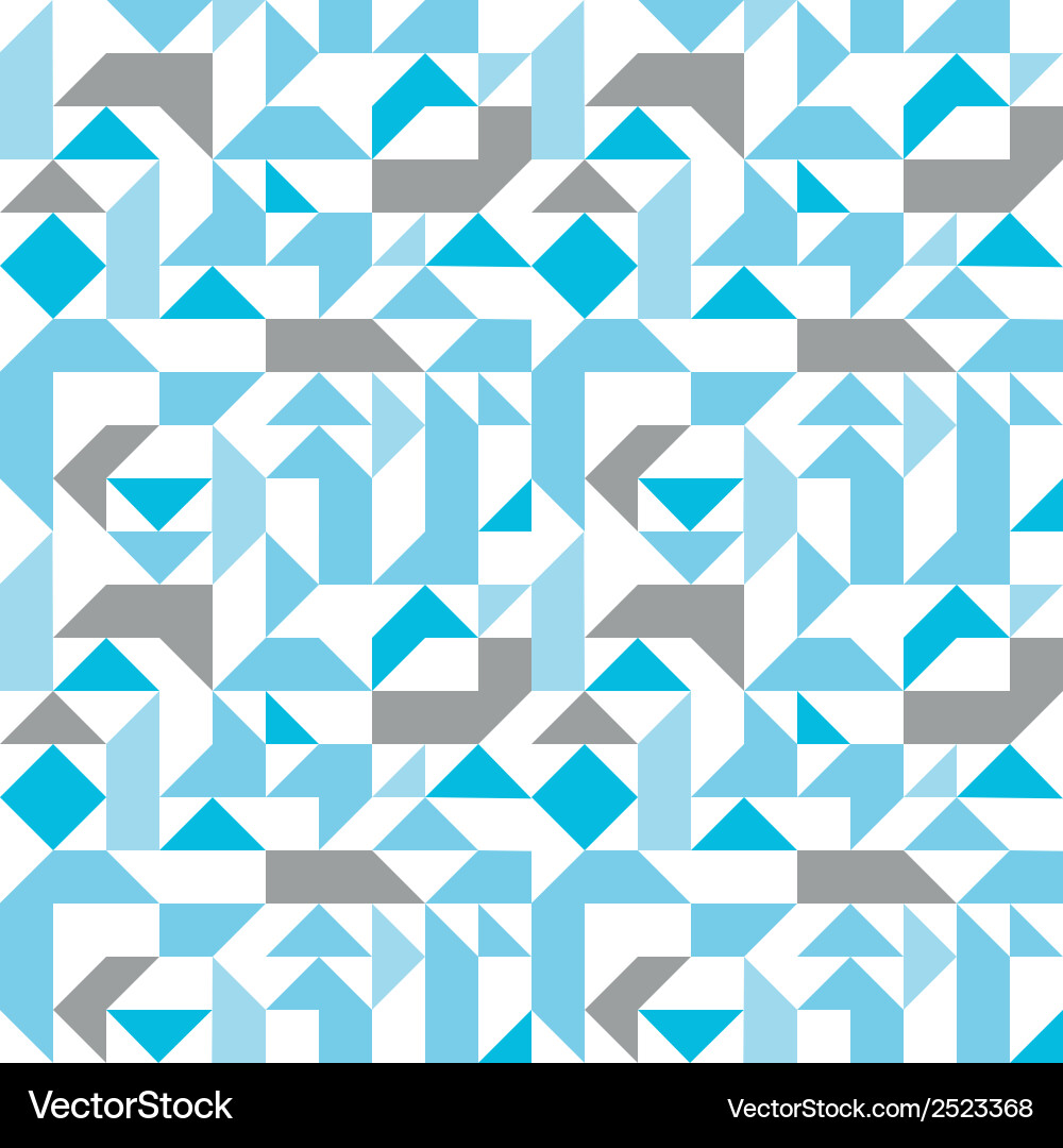 Pastel seamless pattern with geometric figures Vector Image