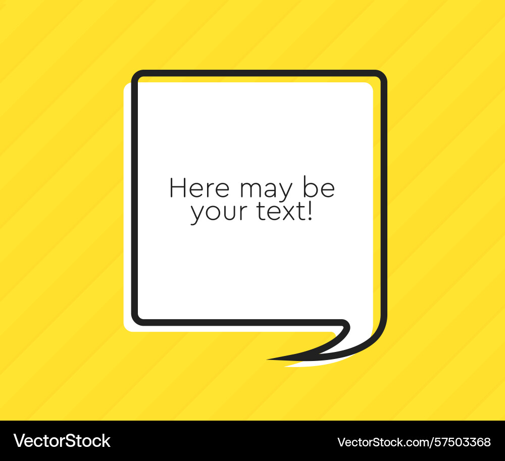 Speech bubble space for quote text frame message Speech bubble space for quote text frame message vector image