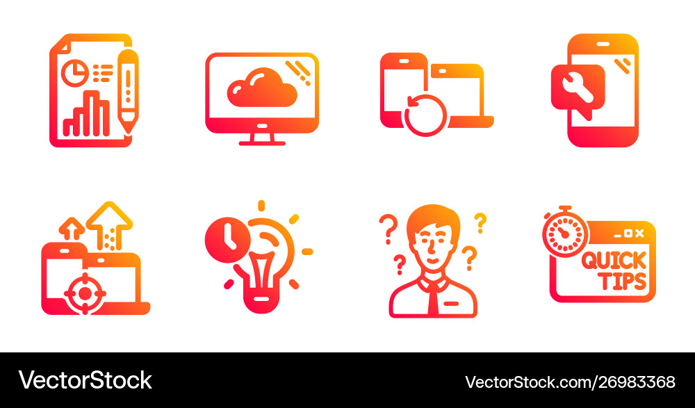 Support consultant report document and recovery Support consultant report document and recovery Vector Image