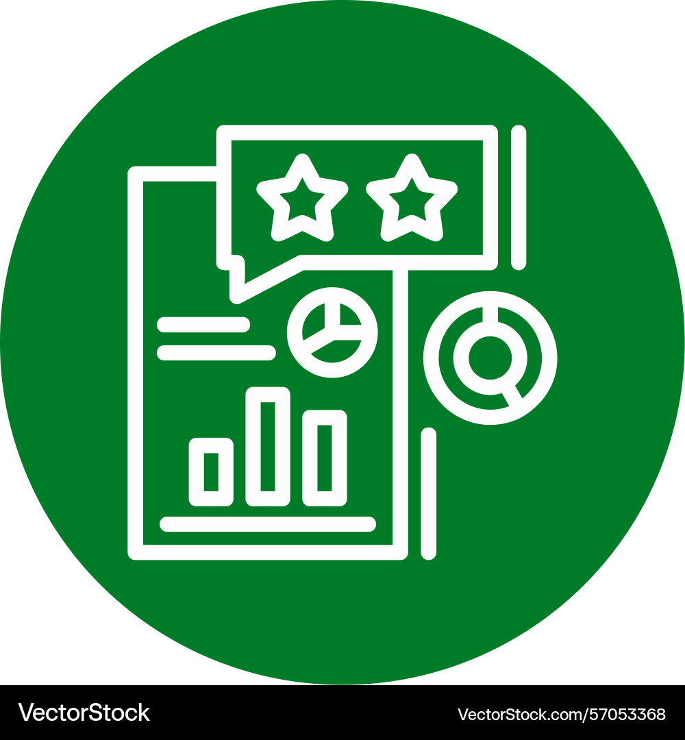 Survey line circle style icon design Vector Image
