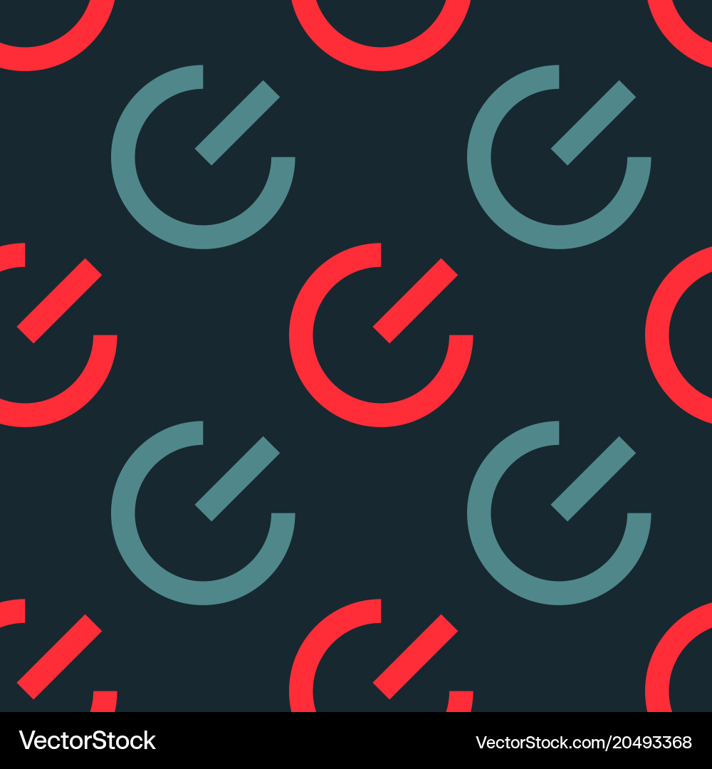 System power on seamless pattern Vector Image