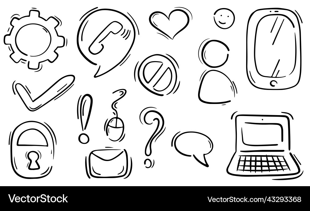 Web user icons set of isolated elements Web user icons set of isolated elements Vector Image