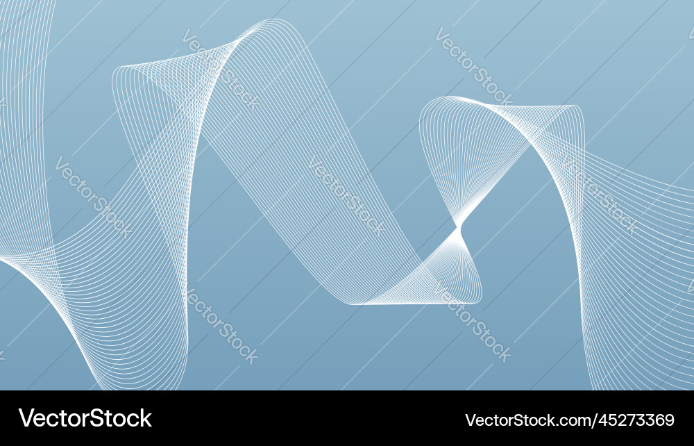 Abstract background with dynamic flowing lines vector image