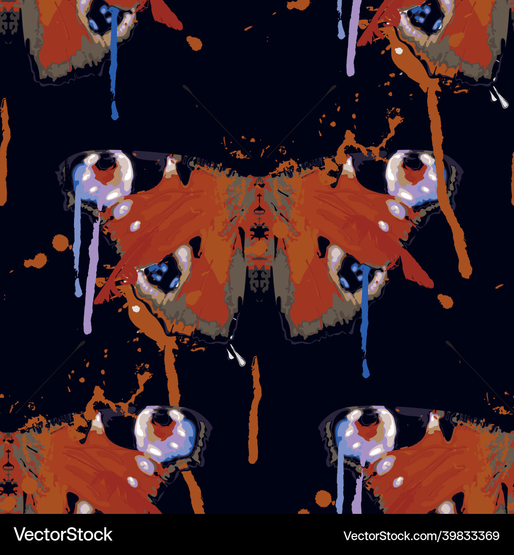 Abstract Butterfly Splash vector image