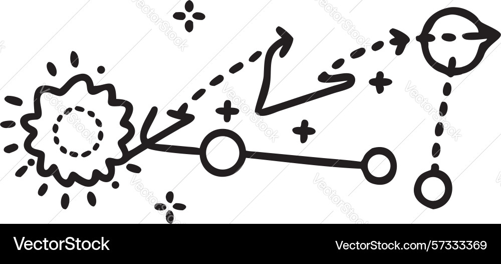 Abstract gears and connections complex system vector image
