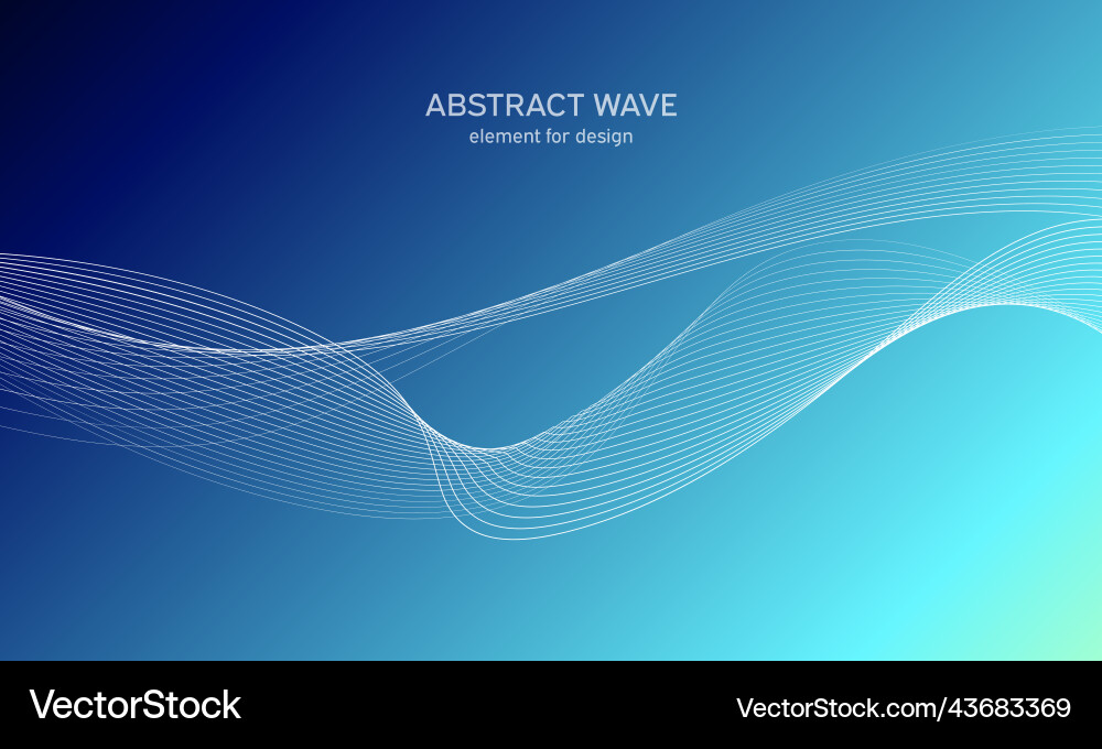 Abstract wave element for design digital Vector Image