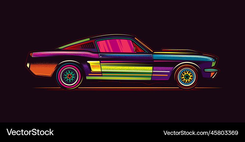 American muscle car t-shirt design American muscle car t-shirt design vector image