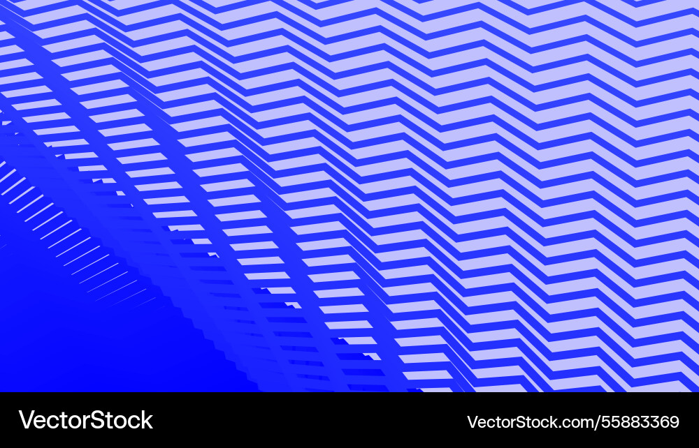 Blue zig zag pattern abstract background Vector Image