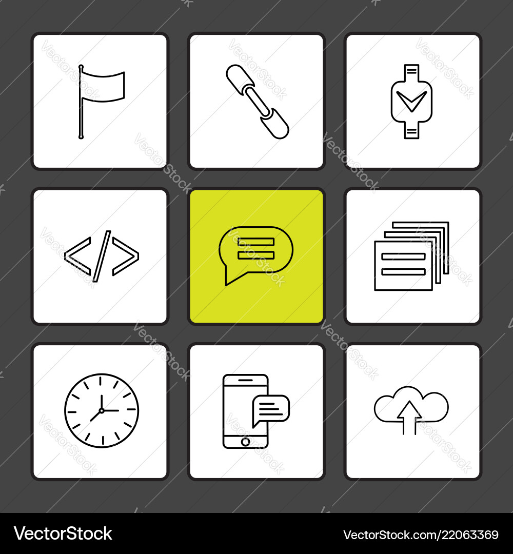 Code message watch seo technology internet vector image