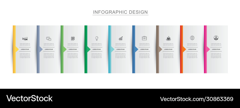 Data Index Tab Template vector image