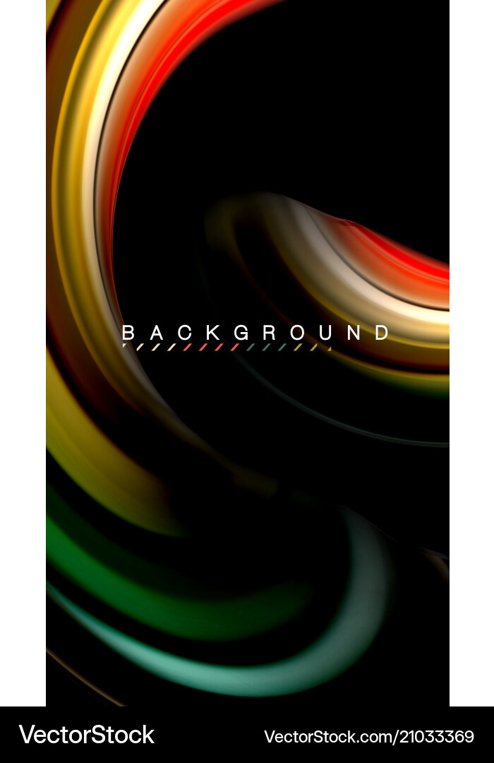 Fluid Color Wave Abstract Vector Image