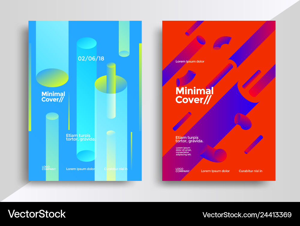 Minimal covers design with halftone gradient Minimal covers design with halftone gradient Vector Image