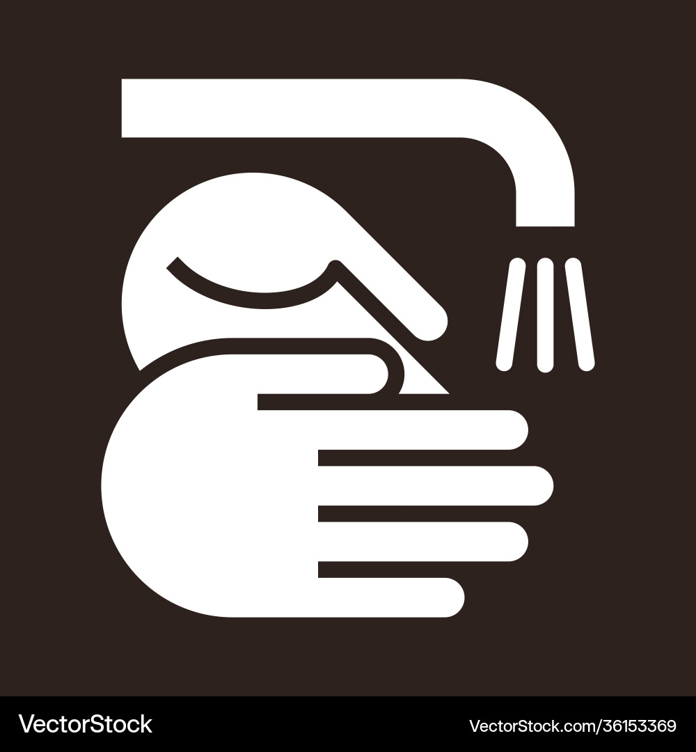Wash hands sign Wash hands sign vector image