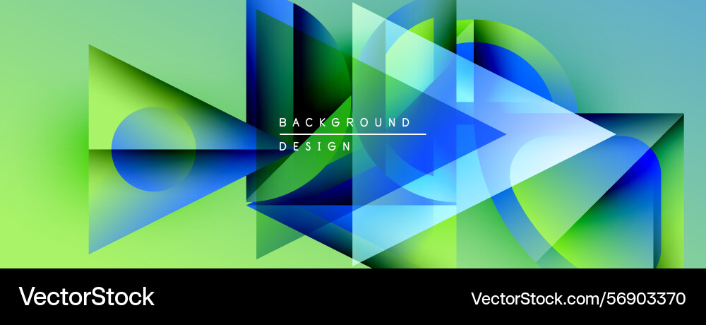 Abstract geometric shapes overlap creating Abstract geometric shapes overlap creating Vector Image