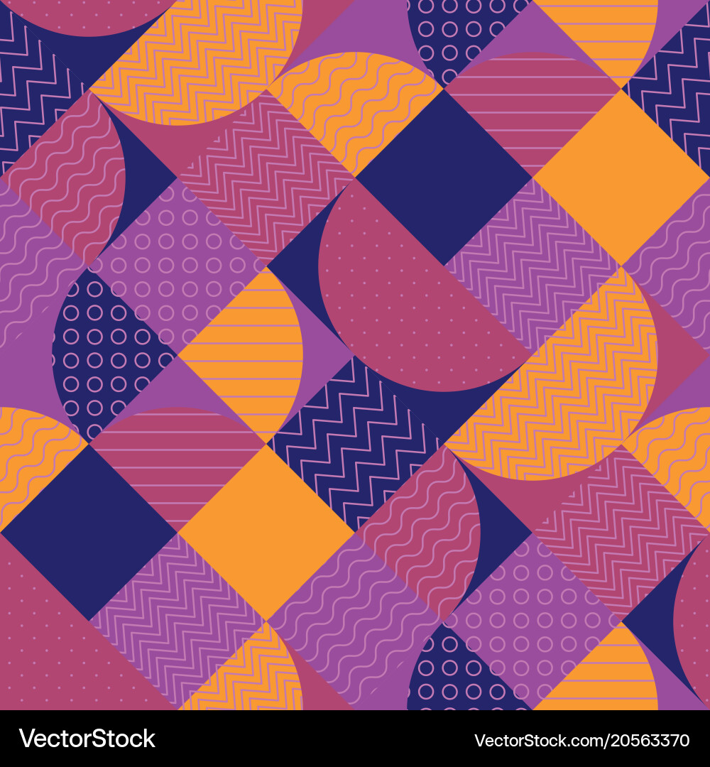 Abstract multicolored geometric pattern vector image