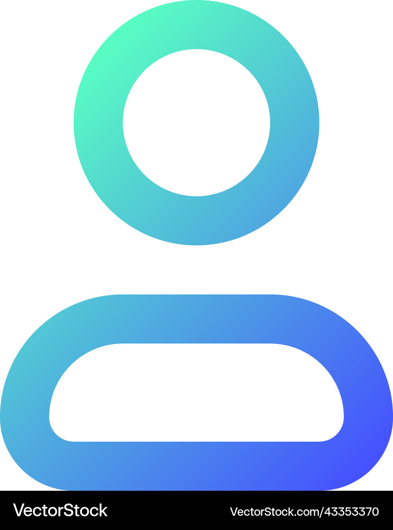 Contact pixel perfect gradient linear ui icon Contact pixel perfect gradient linear ui icon Vector Image