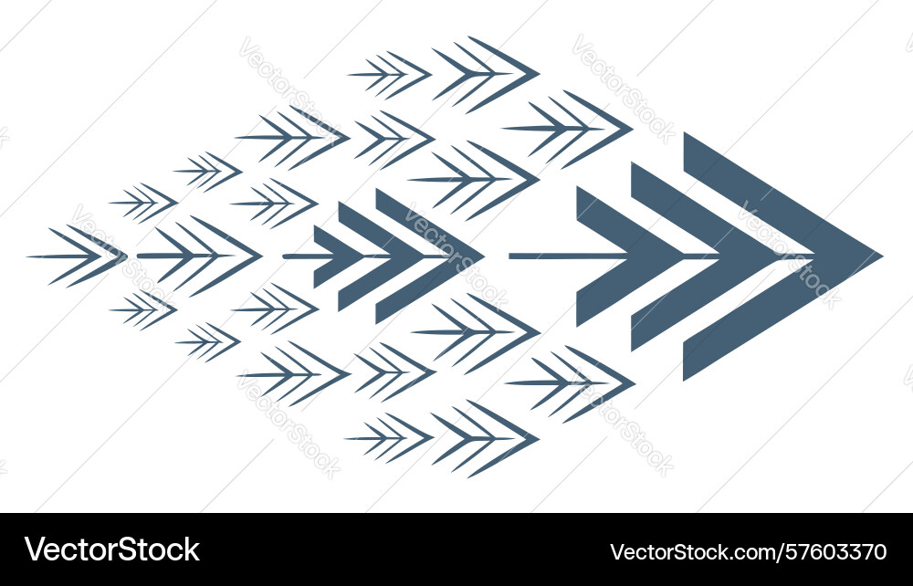 Dynamic forward arrows pattern for direction vector image