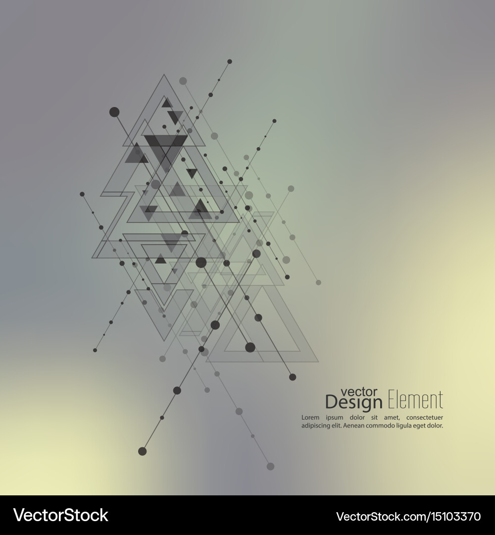 Dynamic Geometric Abstraction vector image